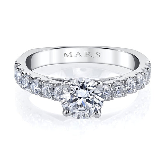 White Gold Diamond  Cathedreal  Setting