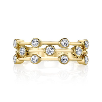 Yellow Gold And Diamond Fashion Ring