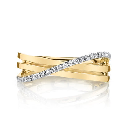 Yellow Gold And Diamond Fashion Ring