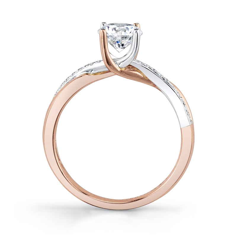 Rose Gold Designer Engagement Ring