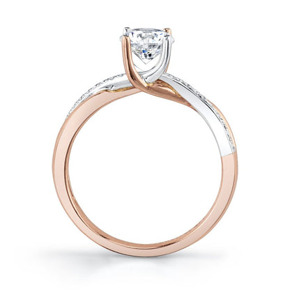 Rose Gold Designer Engagement Ring