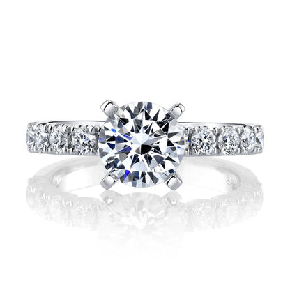 White Gold Diamond Engagement Ring