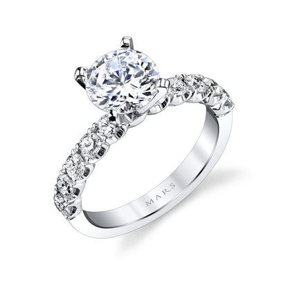 White Gold Diamond Engagement Ring