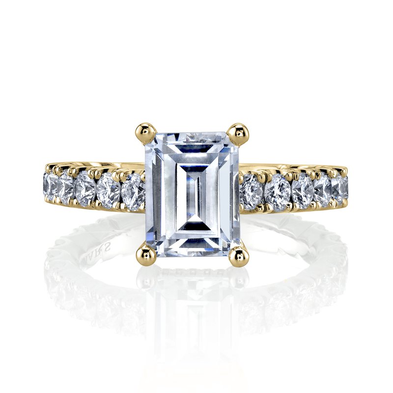 Ladies Designer Cathedral Setting With Side Diamonds