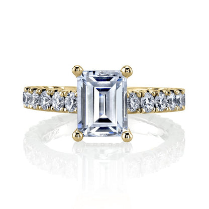 Ladies Designer Cathedral Setting With Side Diamonds