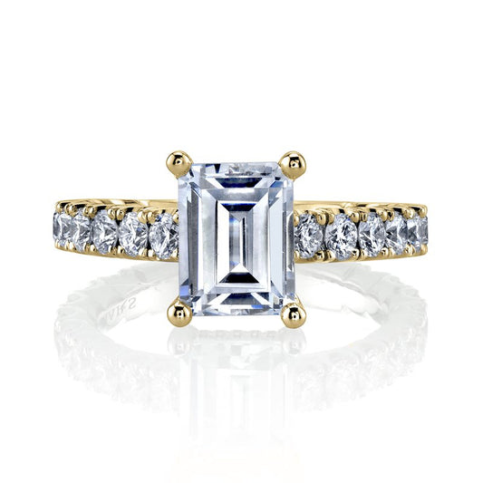 Ladies Designer Cathedral Setting With Side Diamonds