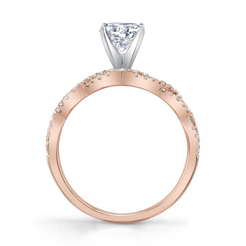 Infinity Rose Gold Designer Engagement Ring