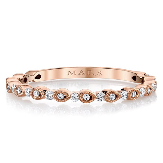 Rose Gold Designer Stackable Band
