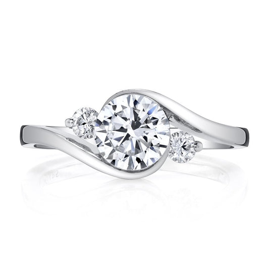 White Gold And Diamond Vintage Classic Designer Ring