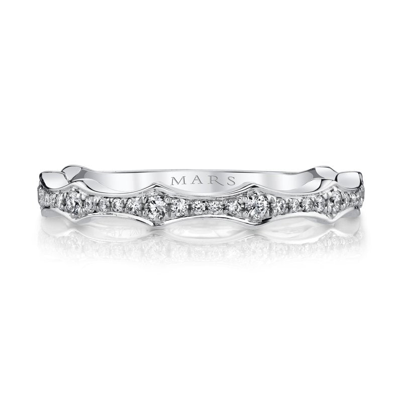 platinum Diamond Designer Stackable Rings