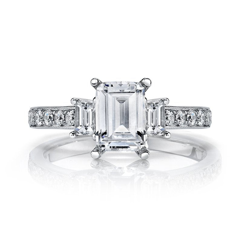 Emerald Cut Diamond Engagement Ring