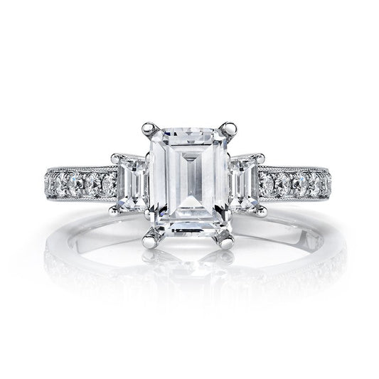Emerald Cut Diamond Engagement Ring
