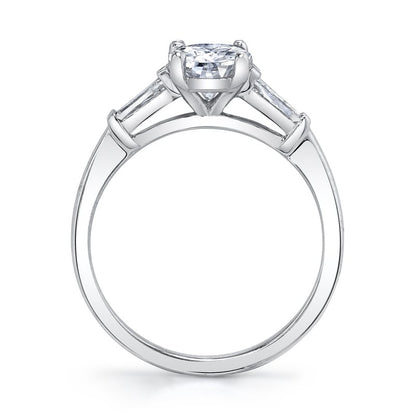 Oval Shape Three Stone Diamond Ring