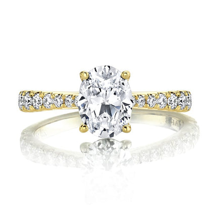 Yeallow Gold And Diamond Designer Ring