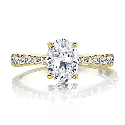 Yeallow Gold And Diamond Designer Ring