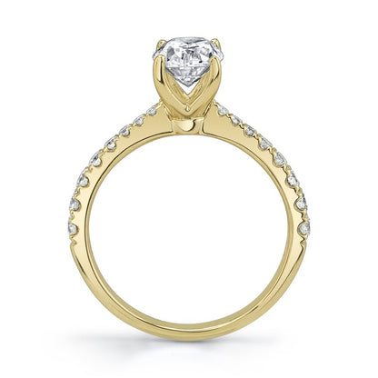Yeallow Gold And Diamond Designer Ring