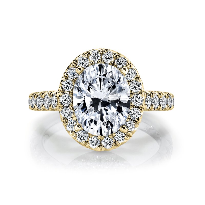 Oval Halo Diamond Ring