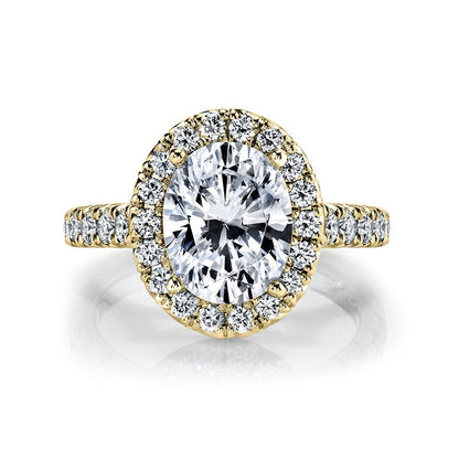 Oval Halo Diamond Ring