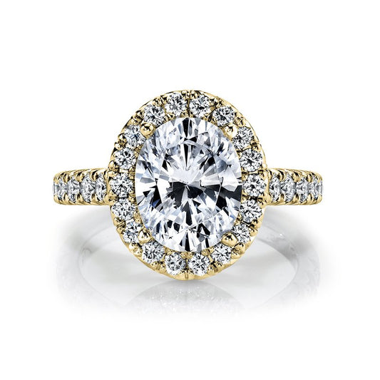 Oval Halo Diamond Ring