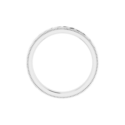 14K Rose Gold 3 mm Milgrain Edge Wheat Pattern Ladies' Band