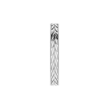 14K Rose Gold 3 mm Milgrain Edge Wheat Pattern Ladies' Band