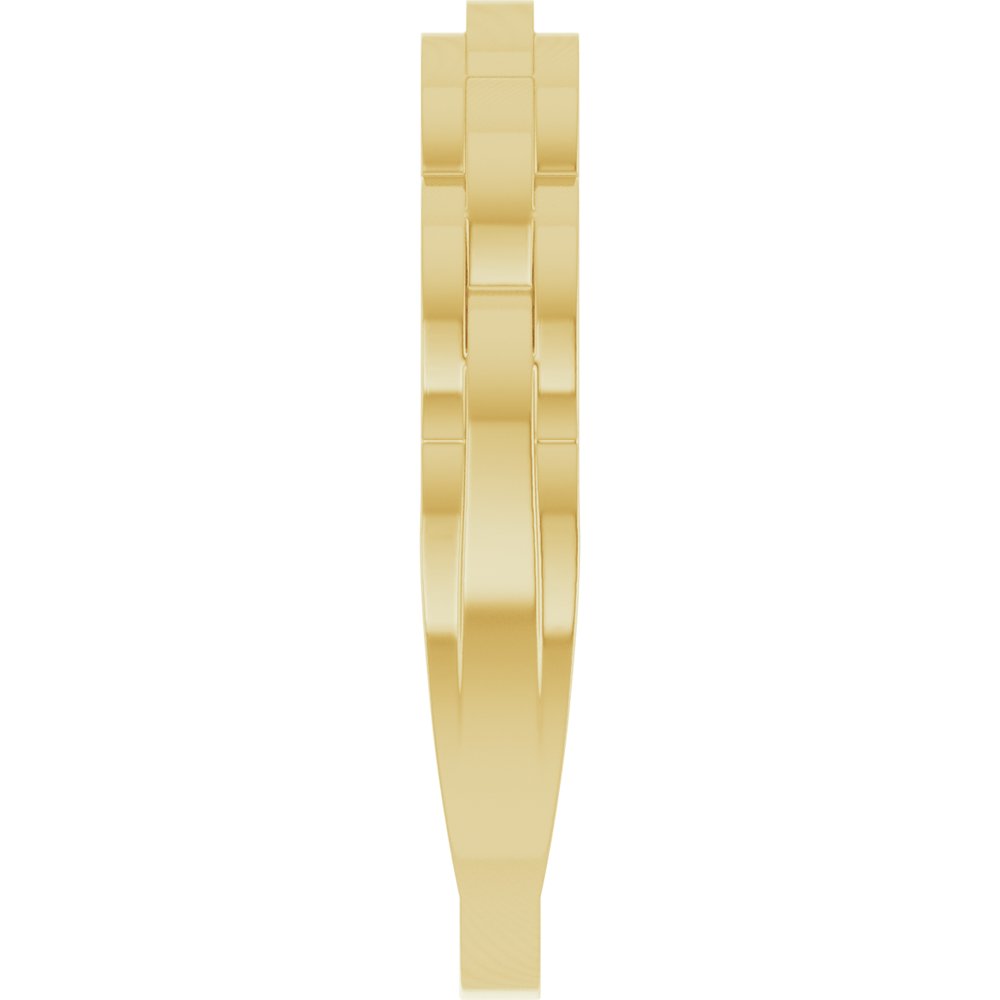 14k Yellow Gold Chain Fashion Ring