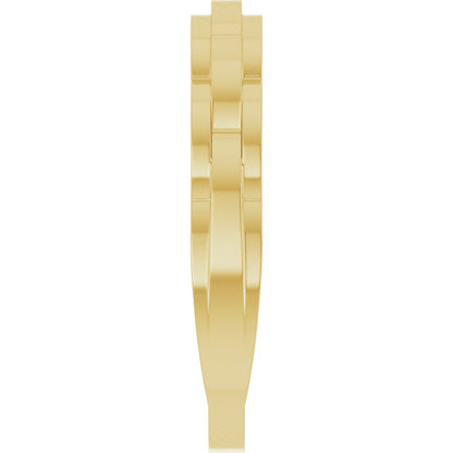14k Yellow Gold Chain Fashion Ring