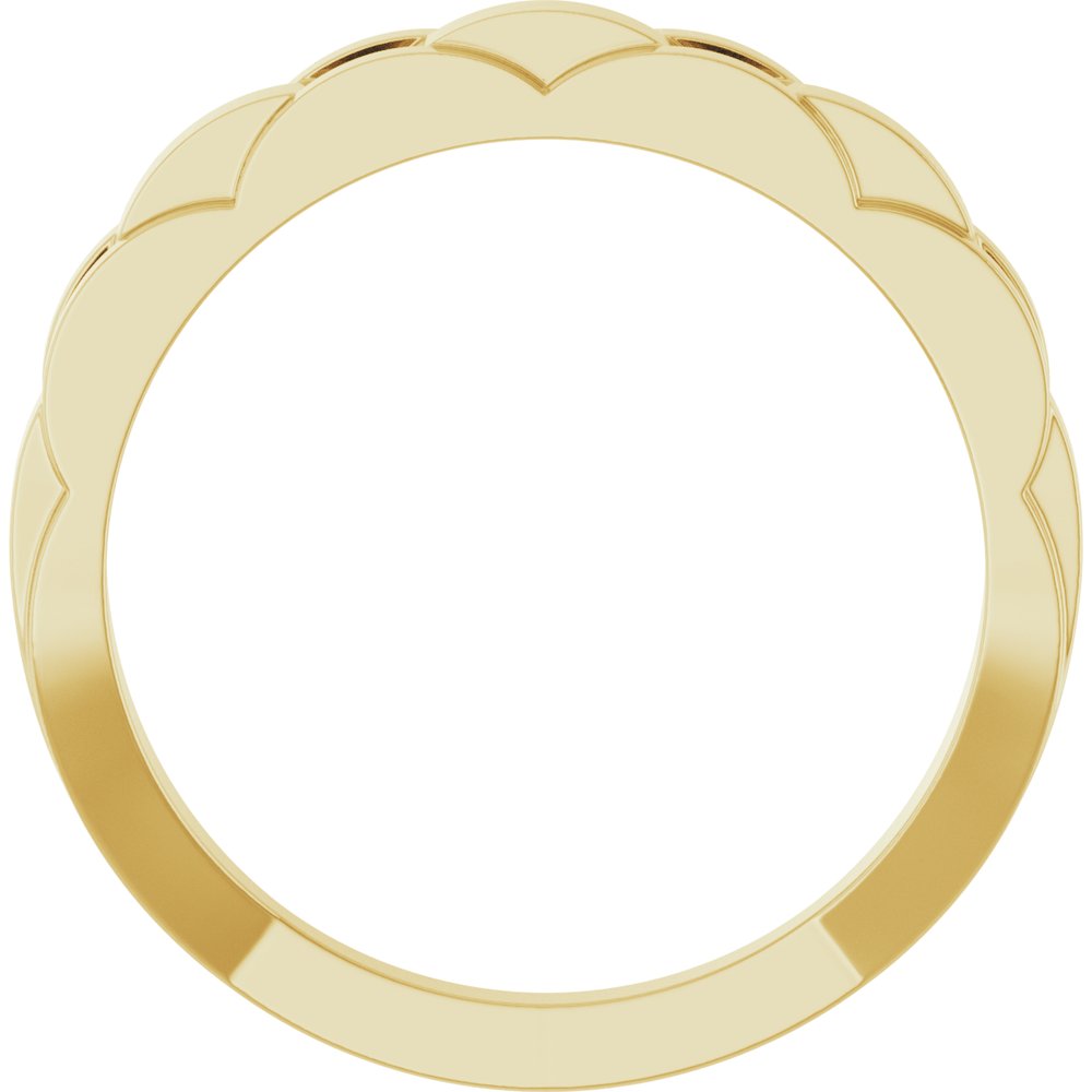 14k Yellow Gold Chain Fashion Ring