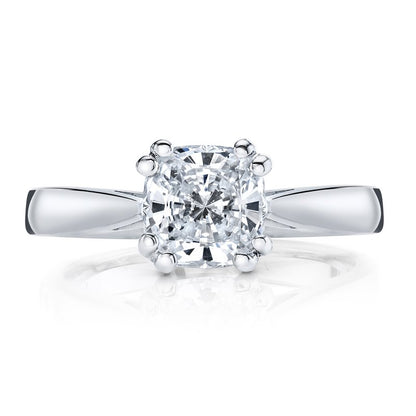 White Gold Classic tapered style  8 Prong setting