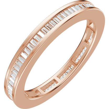 14K Gold 1/2 CTW Natural Diamond Eternity Ladies' Band