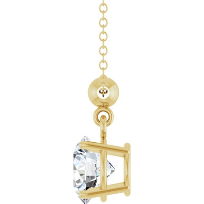1 crt Diamond Solitaire Necklace