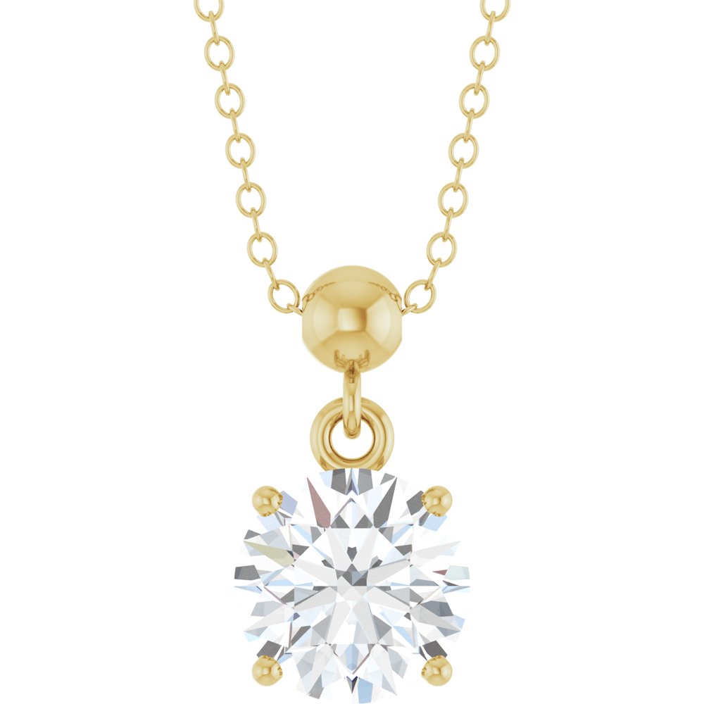1 crt Diamond Solitaire Necklace