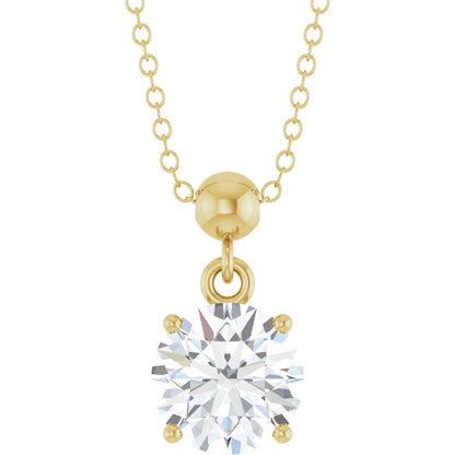 1 crt Diamond Solitaire Necklace