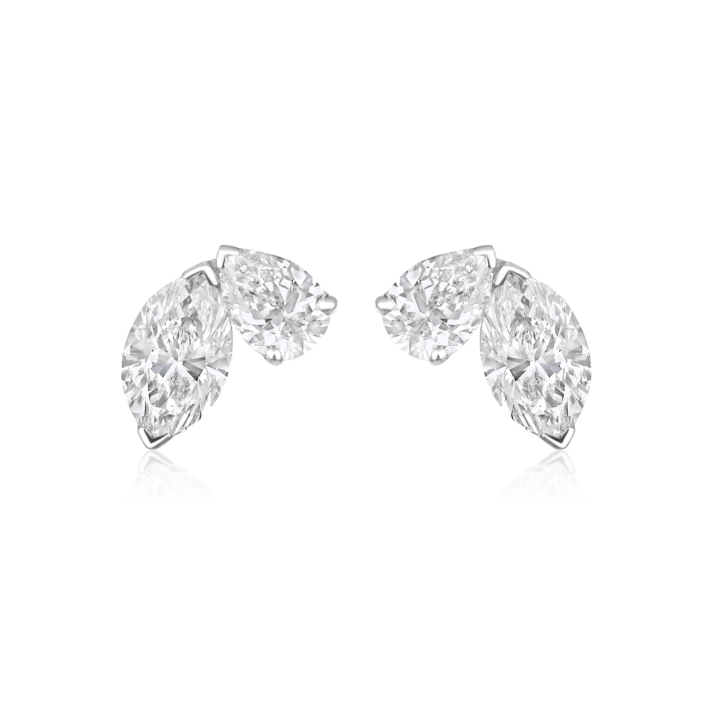 Toi et moi Marquise Pear Earrings