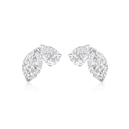 Toi et moi Marquise Pear Earrings