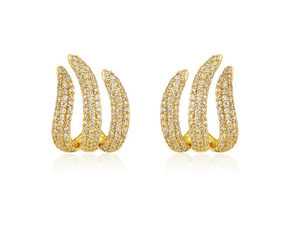 Diamond Claw Earrings