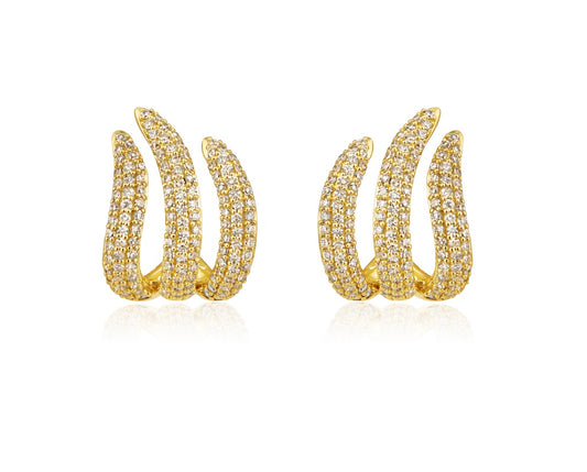 Diamond Claw Earrings