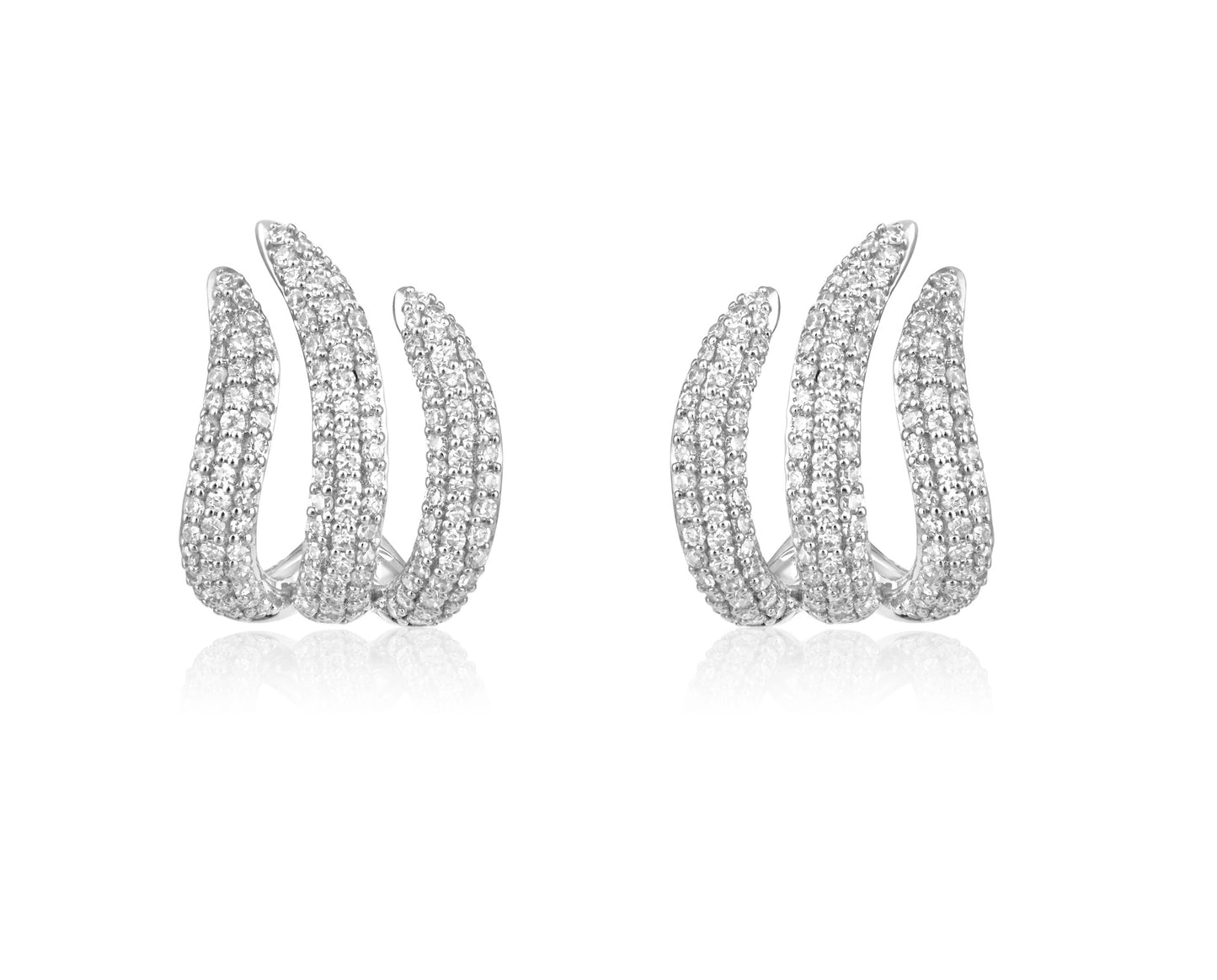 Diamond Claw Earrings