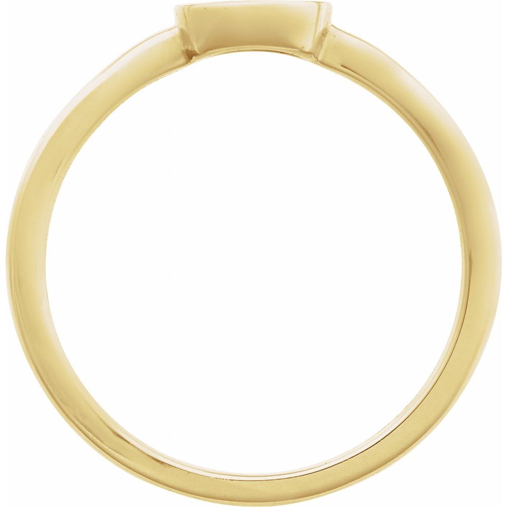 14k Yellow Gold Evil Eye Ring