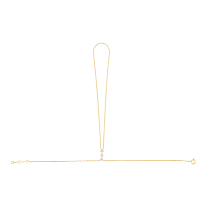 Diamond Triangle Hand Chain