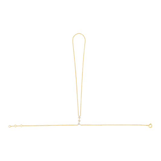 Diamond Triangle Hand Chain