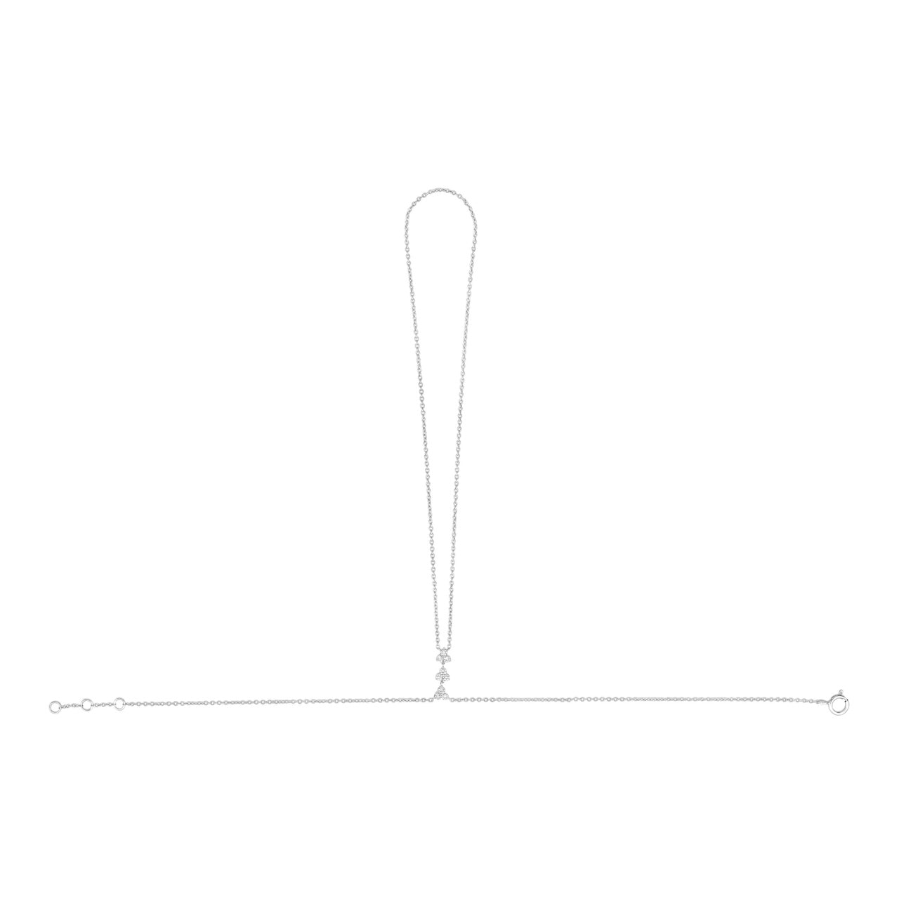 Diamond Triangle Hand Chain