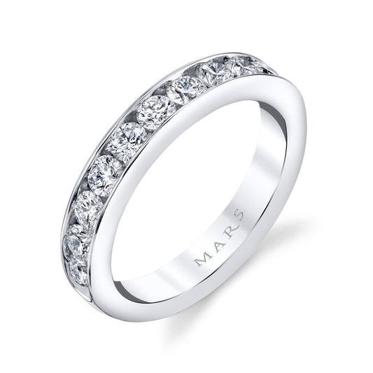 14k White Gold 1.00 CRT Channel Setting Ladies' Band