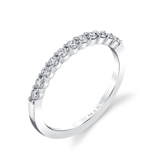 14k White Gold 0.33 CRT Shared Four Prong Ladies' Band