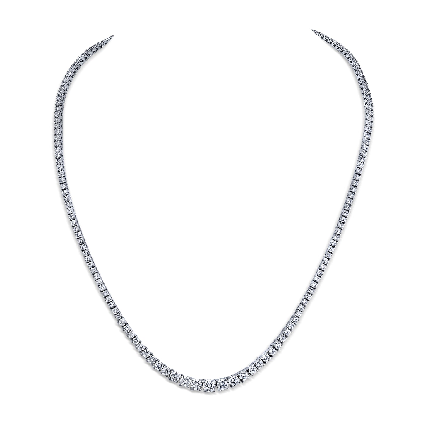 Graduate Diamond Tennis Necklace (15 CRT)