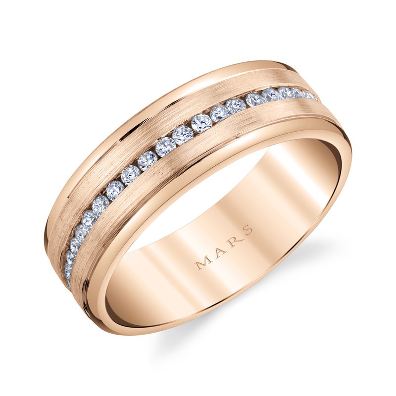 Men's 7mm 0.65 CRT Channel Set Diamond Wedding Band