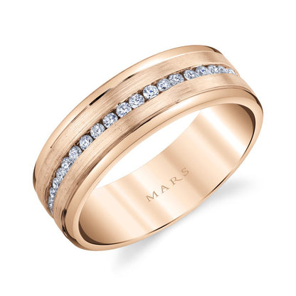 Men's 7mm 0.65 CRT Channel Set Diamond Wedding Band