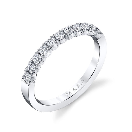 14k White Gold 0.25 CRT Ladies' Band