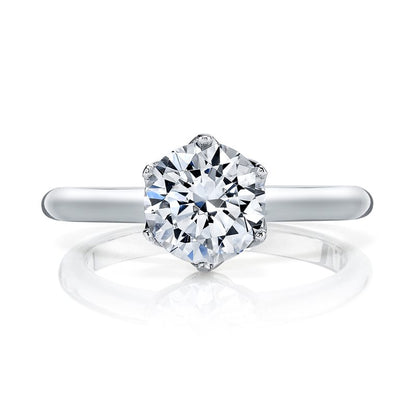 White Gold Solitaire Ring