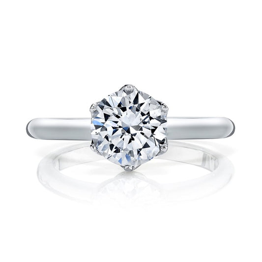 White Gold Solitaire Ring